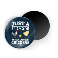 Who Loves Chickens Farm Chicken Gift Magnet