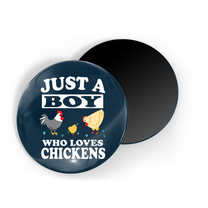 Who Loves Chickens Farm Chicken Gift Magnet