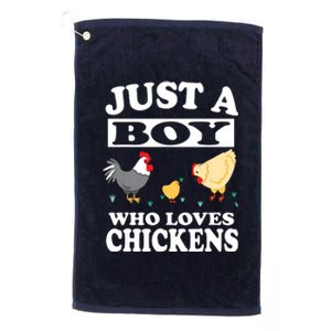 Who Loves Chickens Farm Chicken Gift Platinum Collection Golf Towel