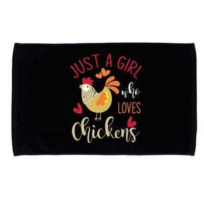 Who Loves Chickens Microfiber Hand Towel