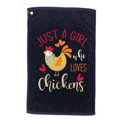 Who Loves Chickens Platinum Collection Golf Towel