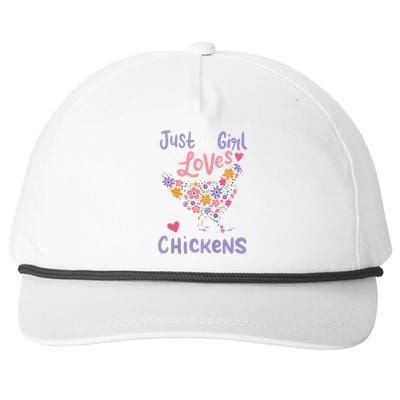 Who Loves Chickens Chicken Hen Love Cute Snapback Five-Panel Rope Hat