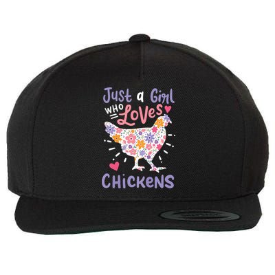 Who Loves Chickens Chicken Hen Love Cute Wool Snapback Cap