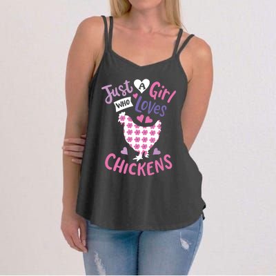 Who Loves Chickens Chicken Hen Love Cute Women's Strappy Tank