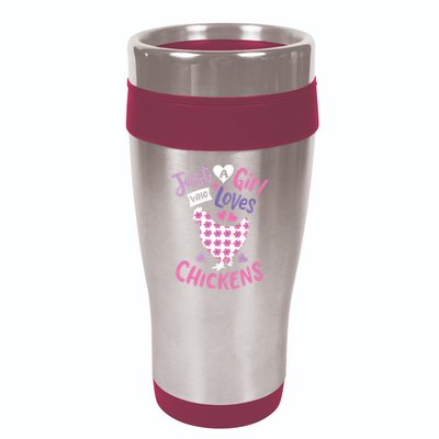 Who Loves Chickens Chicken Hen Love Cute 16oz Travel Tumbler