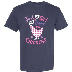 Who Loves Chickens Chicken Hen Love Cute Garment-Dyed Heavyweight T-Shirt