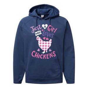 Who Loves Chickens Chicken Hen Love Cute Performance Fleece Hoodie