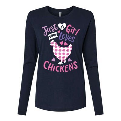 Who Loves Chickens Chicken Hen Love Cute Womens Cotton Relaxed Long Sleeve T-Shirt