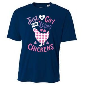 Who Loves Chickens Chicken Hen Love Cute Cooling Performance Crew T-Shirt