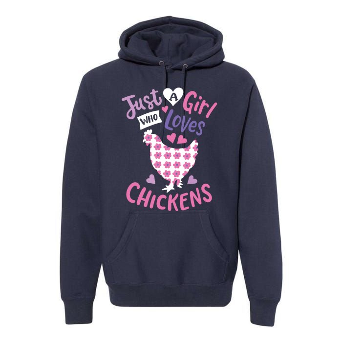 Who Loves Chickens Chicken Hen Love Cute Premium Hoodie