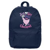 Who Loves Chickens Chicken Hen Love Cute 16 in Basic Backpack
