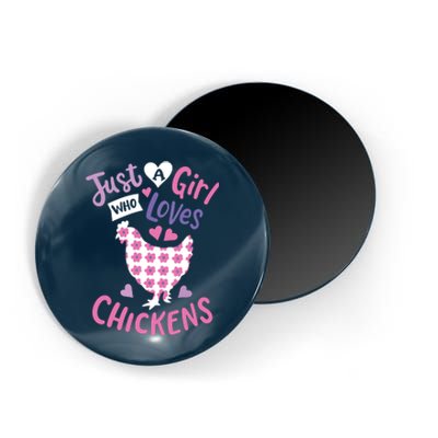 Who Loves Chickens Chicken Hen Love Cute Magnet