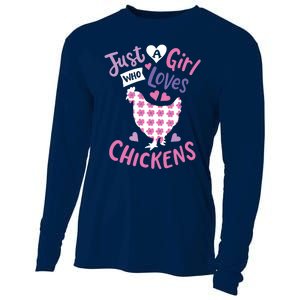 Who Loves Chickens Chicken Hen Love Cute Cooling Performance Long Sleeve Crew