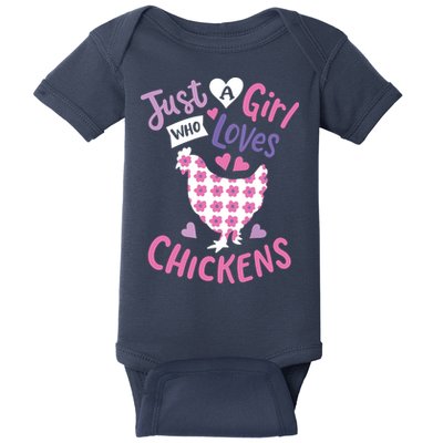 Who Loves Chickens Chicken Hen Love Cute Baby Bodysuit
