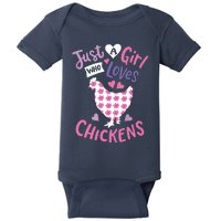 Who Loves Chickens Chicken Hen Love Cute Baby Bodysuit