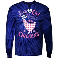 Who Loves Chickens Chicken Hen Love Cute Tie-Dye Long Sleeve Shirt