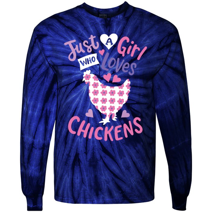 Who Loves Chickens Chicken Hen Love Cute Tie-Dye Long Sleeve Shirt