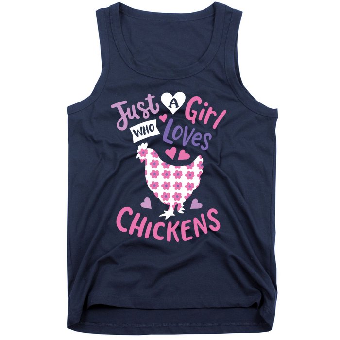 Who Loves Chickens Chicken Hen Love Cute Tank Top