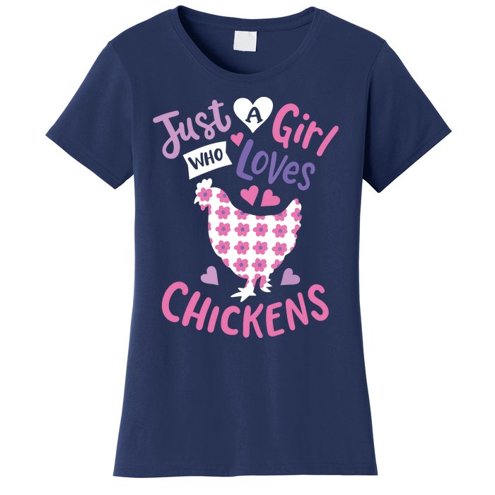 Who Loves Chickens Chicken Hen Love Cute Women's T-Shirt