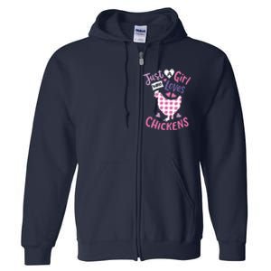 Who Loves Chickens Chicken Hen Love Cute Full Zip Hoodie