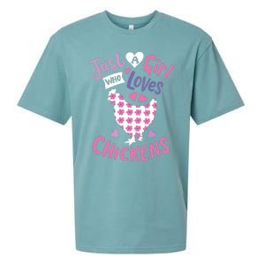 Who Loves Chickens Chicken Hen Love Cute Sueded Cloud Jersey T-Shirt