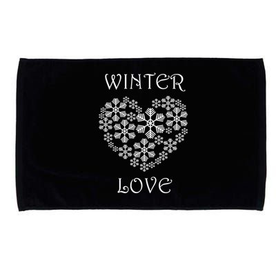 Winter Love Cozy Nature Winter Days Snowflake Gift Microfiber Hand Towel