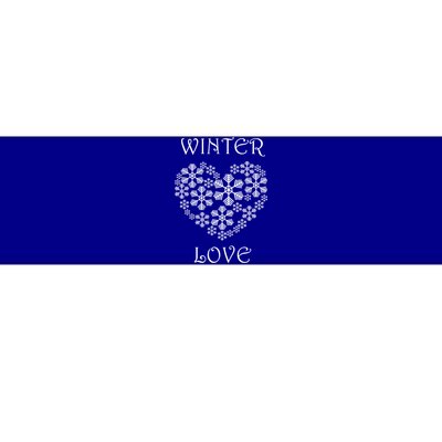 Winter Love Cozy Nature Winter Days Snowflake Gift Bumper Sticker