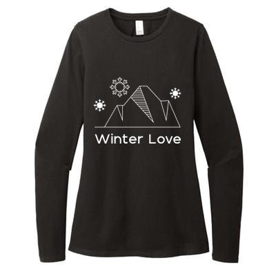 Winter Love Cozy Winter Days Nature Lover Cool Gift Womens CVC Long Sleeve Shirt