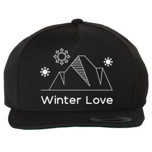 Winter Love Cozy Winter Days Nature Lover Cool Gift Wool Snapback Cap