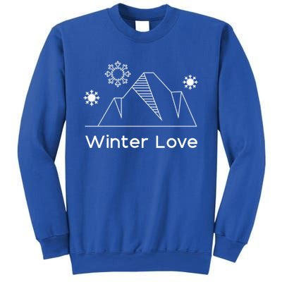 Winter Love Cozy Winter Days Nature Lover Cool Gift Sweatshirt