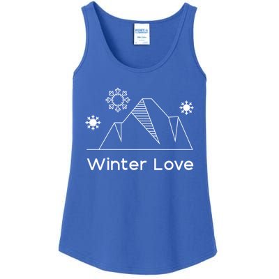 Winter Love Cozy Winter Days Nature Lover Cool Gift Ladies Essential Tank