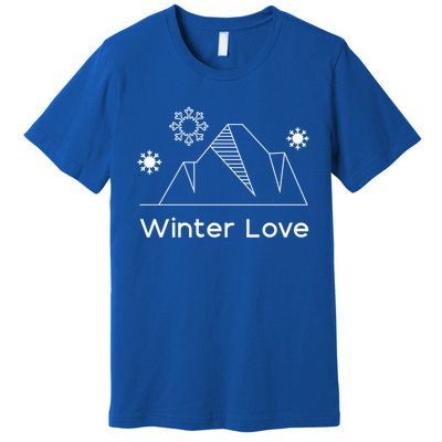 Winter Love Cozy Winter Days Nature Lover Cool Gift Premium T-Shirt