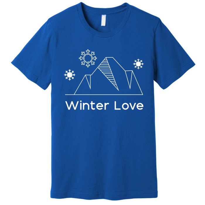 Winter Love Cozy Winter Days Nature Lover Cool Gift Premium T-Shirt