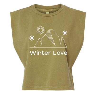 Winter Love Cozy Winter Days Nature Lover Cool Gift Garment-Dyed Women's Muscle Tee