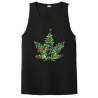 Weed Leaf Christmas Tree Pot Marijuana Thc Vape Reefer Hippy PosiCharge Competitor Tank