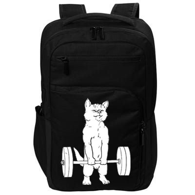 Weight Lifting Cat Deadlift Lifting Impact Tech Backpack