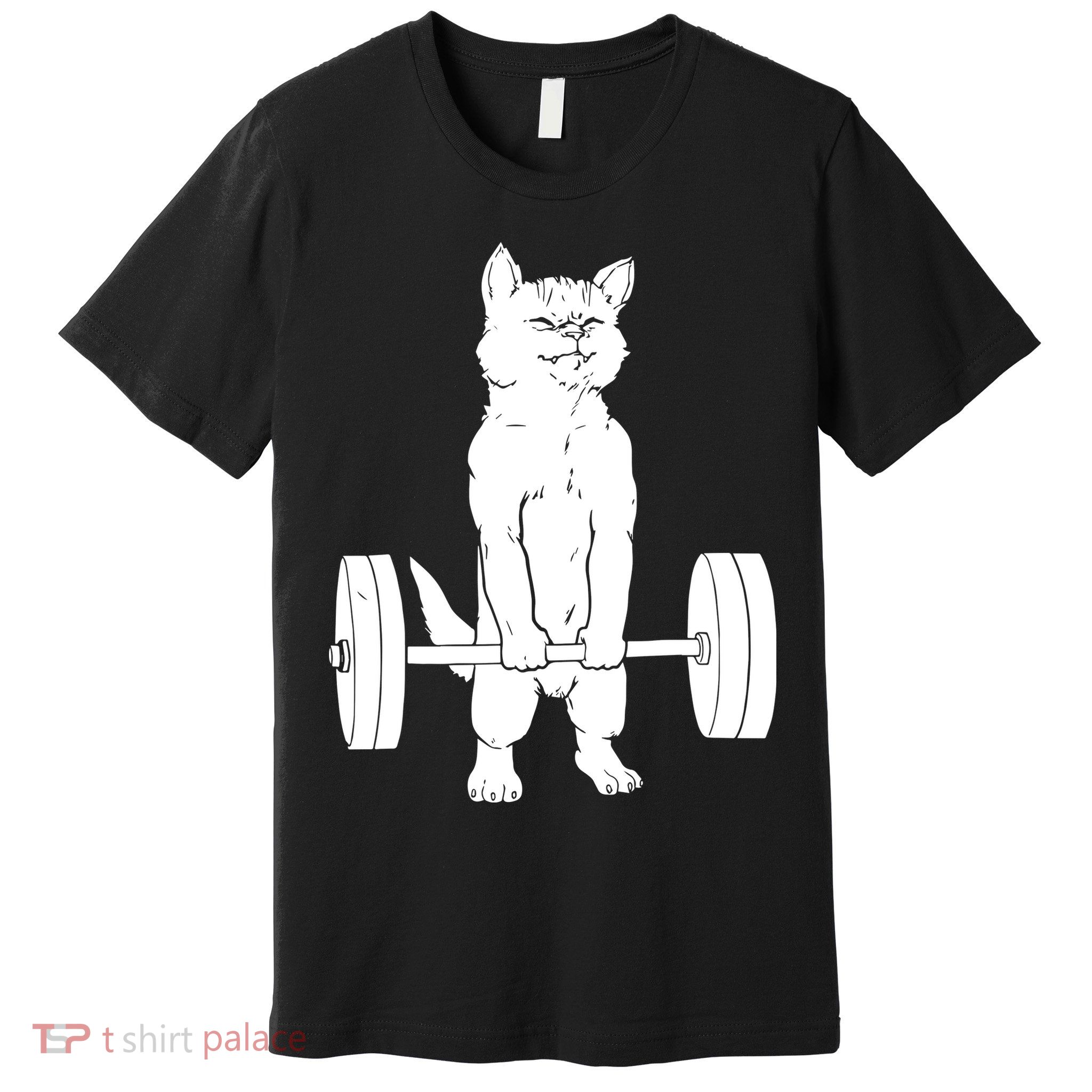 Weight Lifting Cat Deadlift Lifting Premium T-Shirt