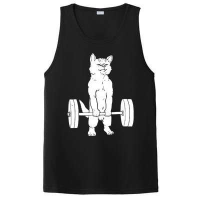 Weight Lifting Cat Deadlift Lifting PosiCharge Competitor Tank