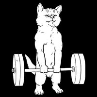 Weight Lifting Cat Deadlift Lifting Zip Tote Bag