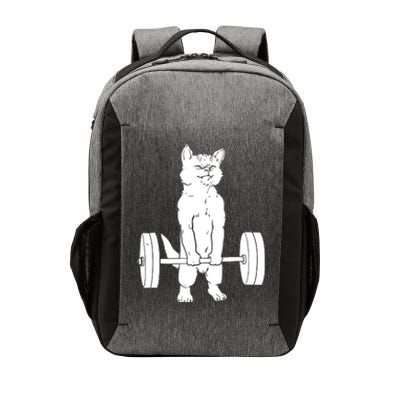 Weight Lifting Cat Deadlift Lifting Vector Backpack