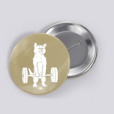 Weight Lifting Cat Deadlift Lifting Button