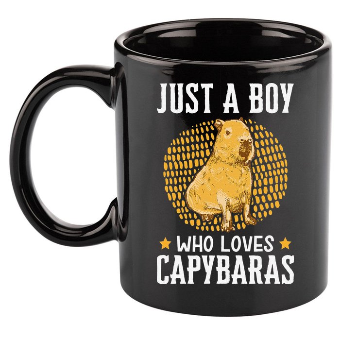  who loves Capybaras South American Capybara  11oz C Handle Ceramic Mug
