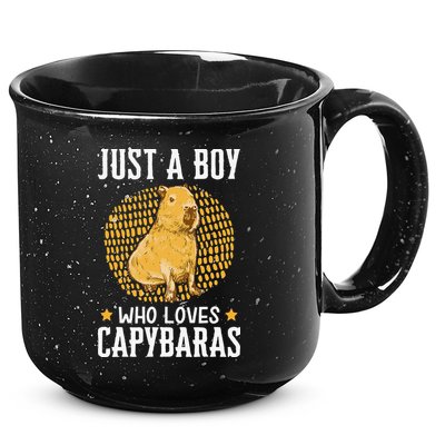  who loves Capybaras South American Capybara  15oz Campfire Ceramic Mug