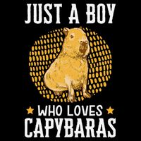  who loves Capybaras South American Capybara  Drawstring Bag