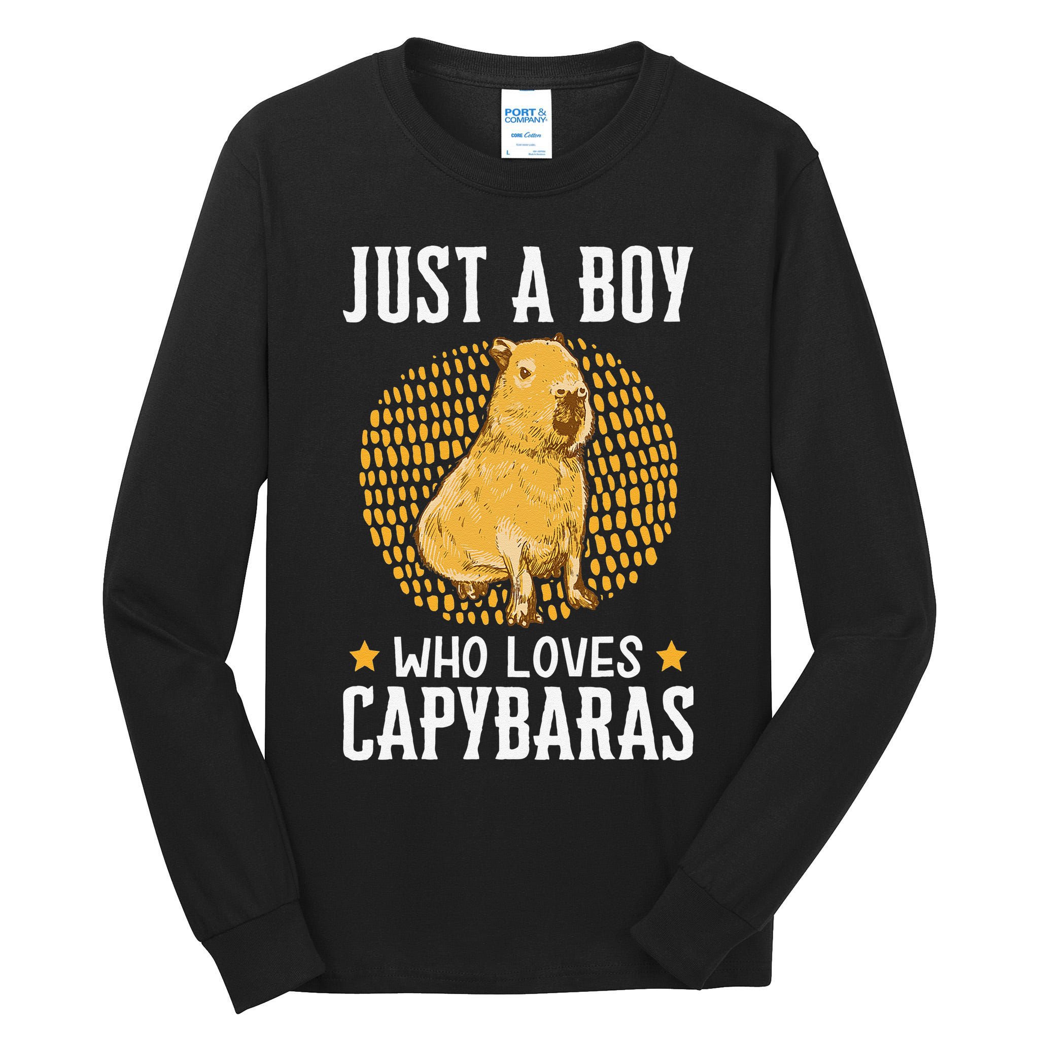  who loves Capybaras South American Capybara  Tall Long Sleeve T-Shirt