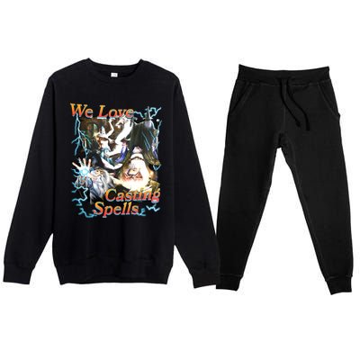 We Love Casting Spells Shadow Wizard Money Gang Premium Crewneck Sweatsuit Set