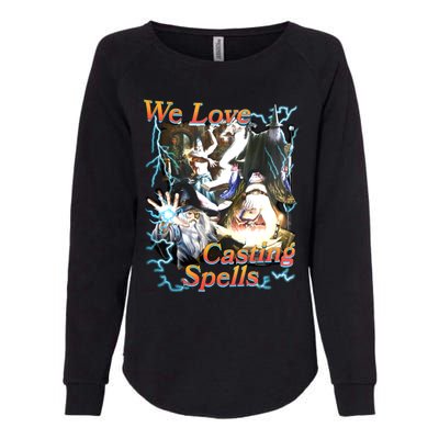 We Love Casting Spells Shadow Wizard Money Gang Womens California Wash Sweatshirt