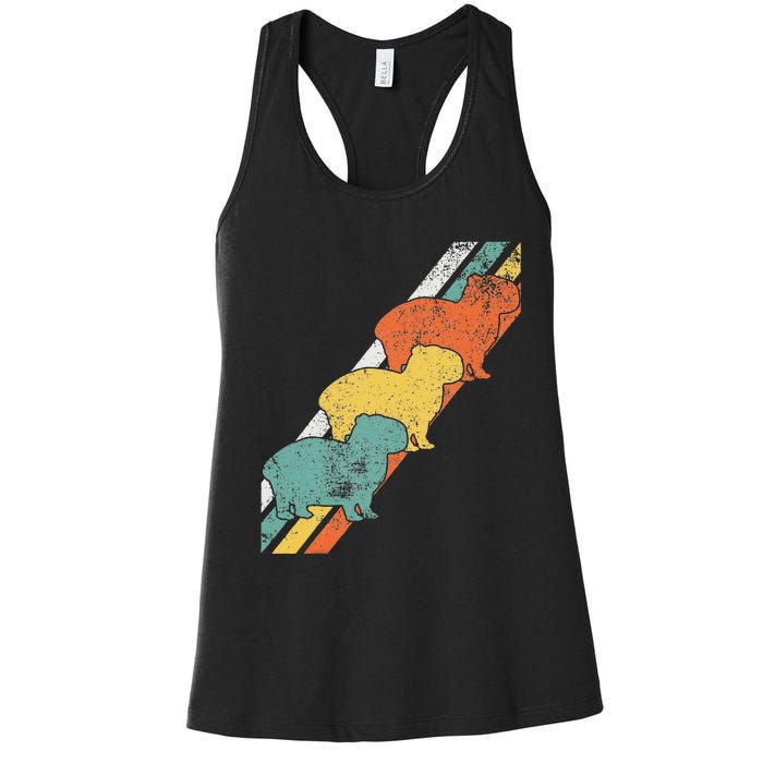  who loves Capybaras South American Capybara  Women's Racerback Tank