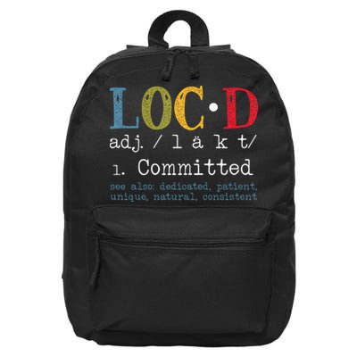 Womens Locd Definition For A Loc Lifestyle Dreadlocs Black Women 16 in Basic Backpack