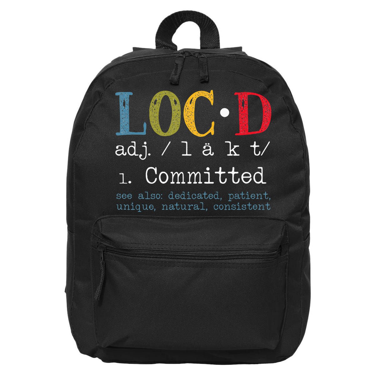 Womens Locd Definition For A Loc Lifestyle Dreadlocs Black Women 16 in Basic Backpack